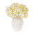 Vintage Milk Glass Vase (6-Inch, Willa Ruffled Pineapple Design, White) - Decorative Flower Vase - For Home Decor and Wedding Centerpieces - AsianImportStore.com - B2B Wholesale Lighting and Decor