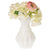 Milk Glass Vase (4-Inch, Bernadette Mini Ribbed Design, Silver) - Decorative Flower Vase - for Home Décor, Party Decorations and Wedding Centerpieces - AsianImportStore.com - B2B Wholesale Lighting and Decor