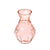Vintage Pink Glass Vase (4-Inch, Bernadette Mini Ribbed Design) - Decorative Flower Vase - For Home Decor and Wedding Centerpieces - AsianImportStore.com - B2B Wholesale Lighting and Decor