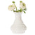 Vintage Glass Vase - 5.75-in Sophia Ruffled Genie Design, Milk White - Home Decor Flower Vase - Decorative Dining Table Centerpiece for Weddings Parties Events - Ideal House Warming Gift - AsianImportStore.com - B2B Wholesale Lighting and Decor