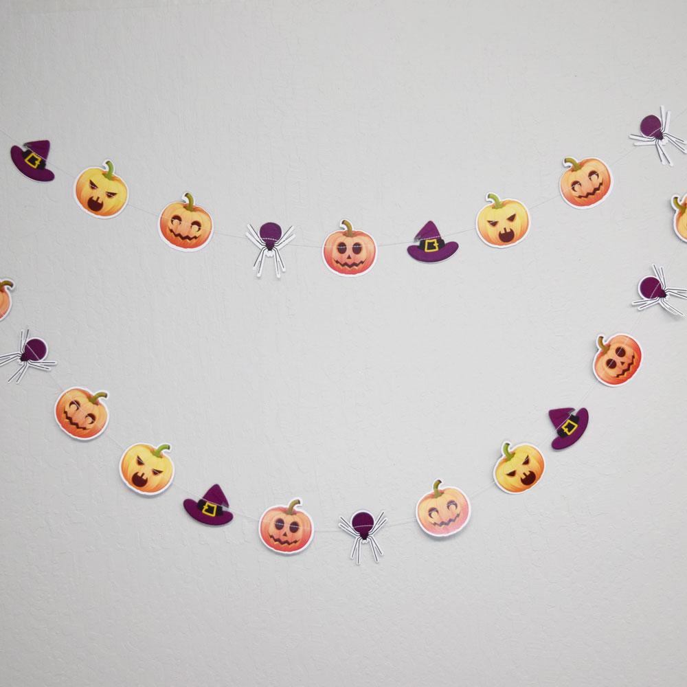  Halloween Jack-O-Lantern / Witch / Spider Paper Garland Banner (10FT) - AsianImportStore.com - B2B Wholesale Lighting and Decor