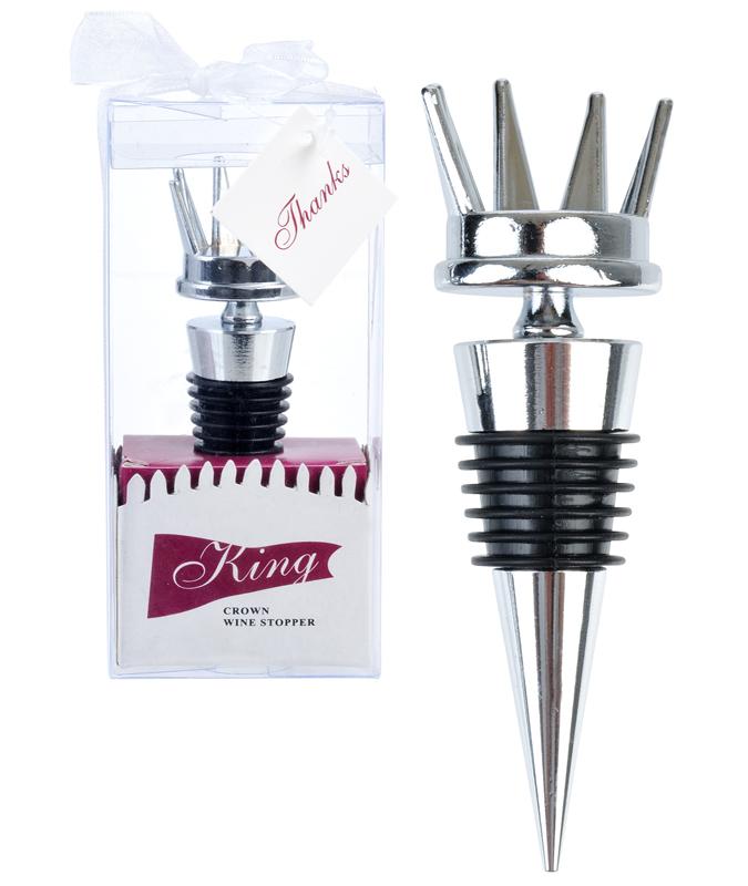  King Crown Wine Stopper Favor - AsianImportStore.com - B2B Wholesale Lighting and Decor