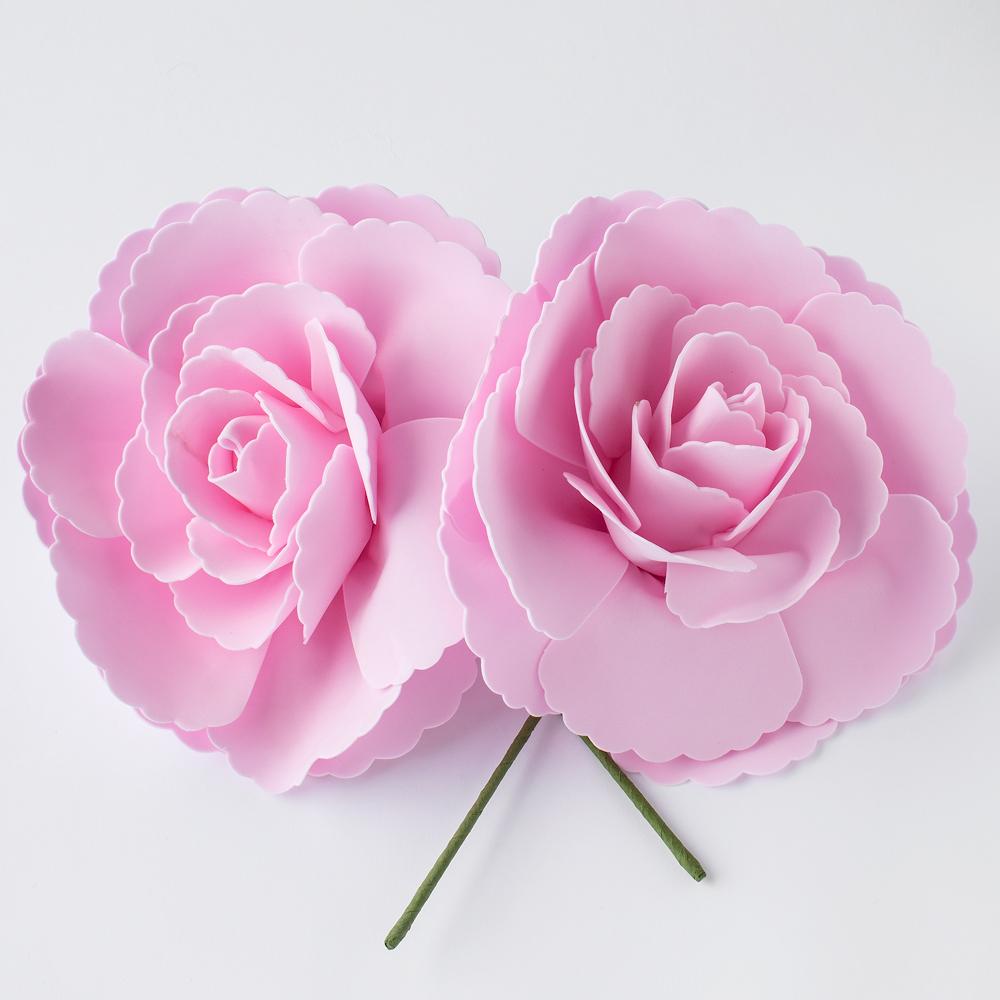 Large 12" Pink Tea Rose Foam Flower Backdrop Wall Decor, 3D Premade (2-PACK)  for Weddings, Photo Shoots, Birthday Parties and more - AsianImportStore.com - B2B Wholesale Lighting and Decor