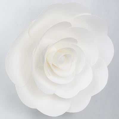 Premium Large 12" Pre-made White Ranunculus Paper Flower Backdrop Wall Decor for Weddings, Photo Shoots, Birthday Parties and more (24 PACK) - AsianImportStore.com - B2B Wholesale Lighting and Décor
