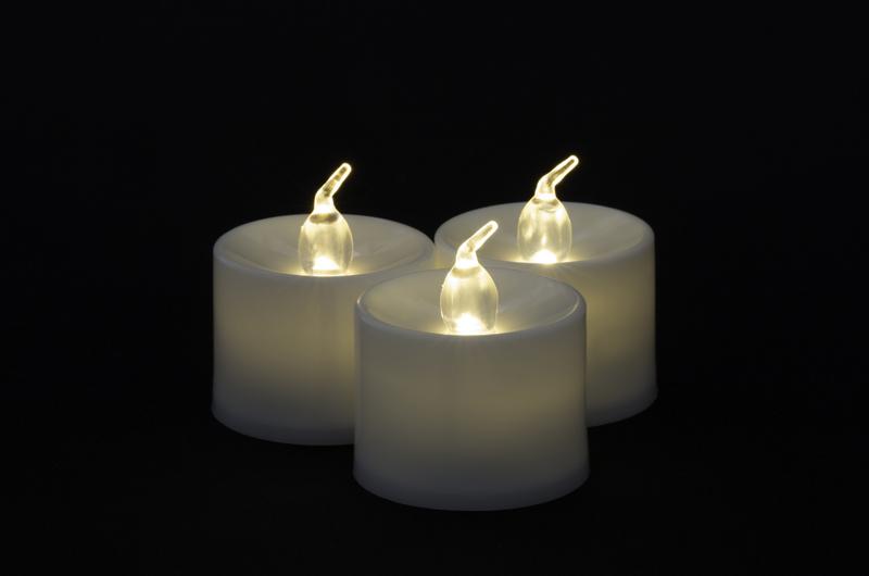 Large Warm White LED Battery Operated Flameless Candles (12 Pack) - AsianImportStore.com - B2B Wholesale Lighting and Decor