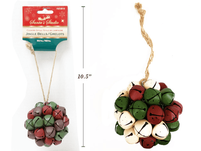 3.15" Large Red/Green/Ivory Jingle Bells Hanging Ornaments Christmas Tree Decoration DIY Party Craft Accessories - AsianImportStore.com - B2B Wholesale Lighting and Decor