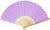 9" Lavender Paper Hand Fans w/ Beige Organza Bag (Combo 10 Pack) - AsianImportStore.com - B2B Wholesale Lighting and Decor