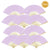 9" Lavender Silk Hand Fans for Weddings (10 Pack) - AsianImportStore.com - B2B Wholesale Lighting and Decor