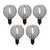 LED Filament Light Bulbs, G40 Globe Vintage Look, Energy Saving, E12 Base, 1 Watt (5-PACK) - AsianImportStore.com - B2B Wholesale Lighting and Decor