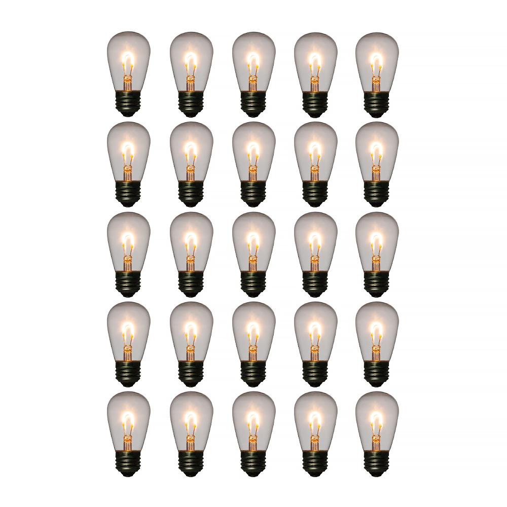 LED Filament Light Bulb, S14, Vintage Look, Energy Saving, E26 Base, 1 Watt (25 PACK) - AsianImportStore.com - B2B Wholesale Lighting and Decor