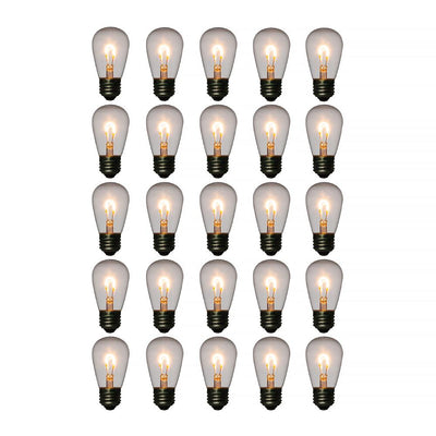 LED Filament Light Bulb, S14, Vintage Look, Energy Saving, E26 Base, 1 Watt (25 PACK) - AsianImportStore.com - B2B Wholesale Lighting and Decor