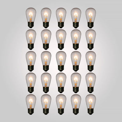 LED Filament Light Bulb, S14, Vintage Look, Energy Saving, E26 Base, 1 Watt (25 PACK) - AsianImportStore.com - B2B Wholesale Lighting and Decor