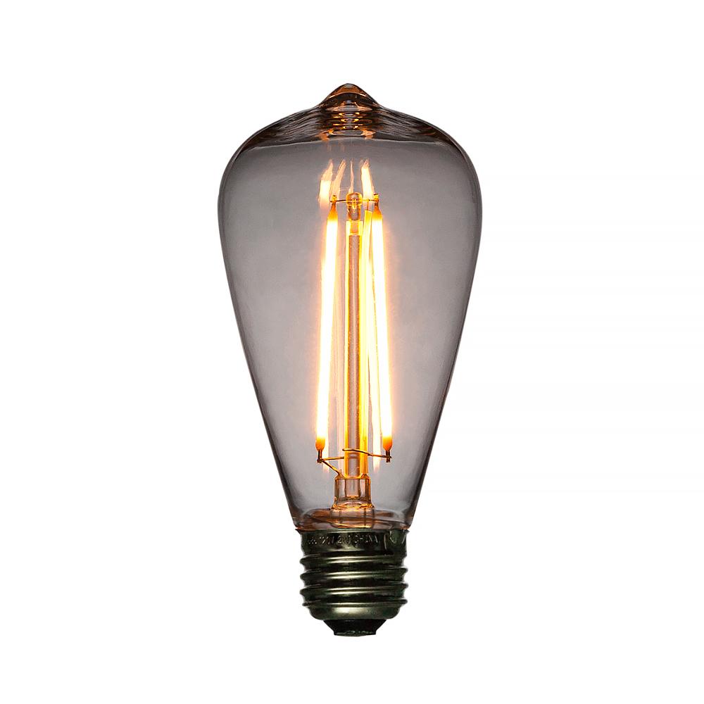 24-Pack LED Filament ST64 Shatterproof Light Bulb, Dimmable, 2W,  E26 Medium Base - AsianImportStore.com - B2B Wholesale Lighting and Decor