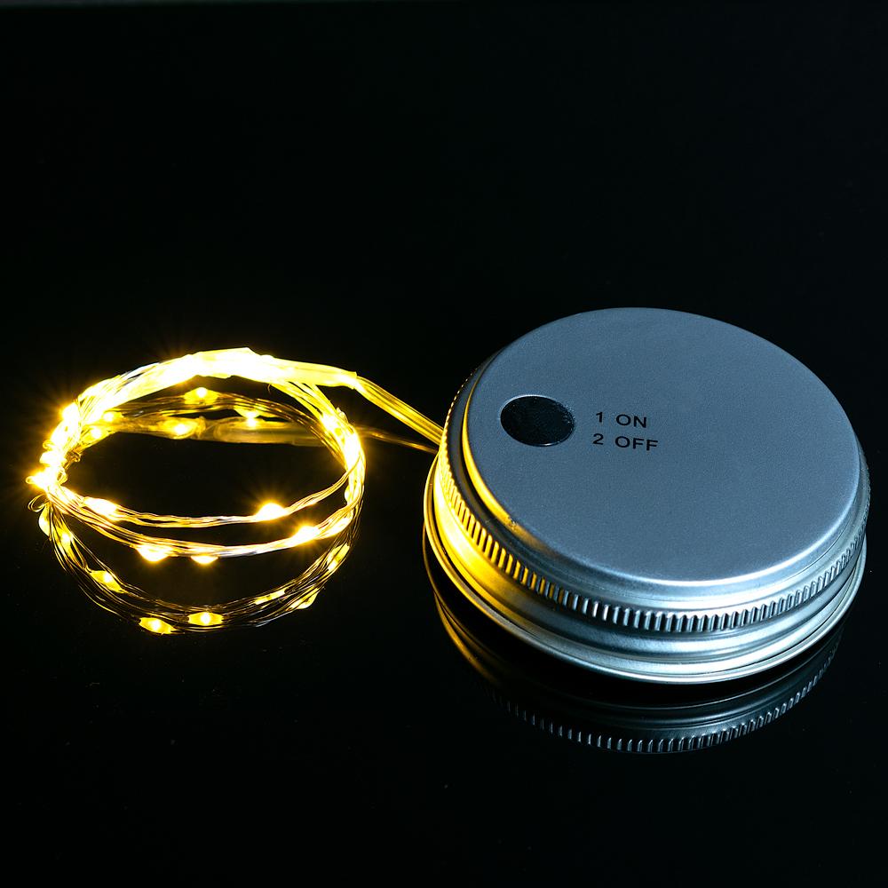 Fantado MoonBright™ BULK PACK (6) LED Mason Jar Lights, Battery Powered for Regular Mouth - Warm White (Lid Light Only) - AsianImportStore.com - B2B Wholesale Lighting and Decor