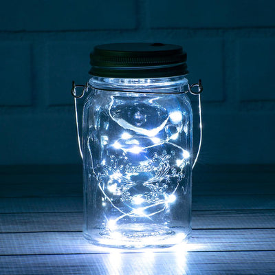 Fantado MoonBright&#8482; BULK PACK (6) LED Mason Jar Lights, Battery Powered for Regular Mouth - White (Lid Light Only) - AsianImportStore.com - B2B Wholesale Lighting and Decor