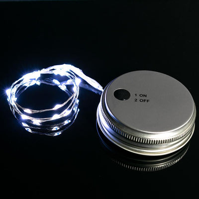 Fantado MoonBright&#8482; BULK PACK (6) LED Mason Jar Lights, Battery Powered for Regular Mouth - White (Lid Light Only) - AsianImportStore.com - B2B Wholesale Lighting and Decor