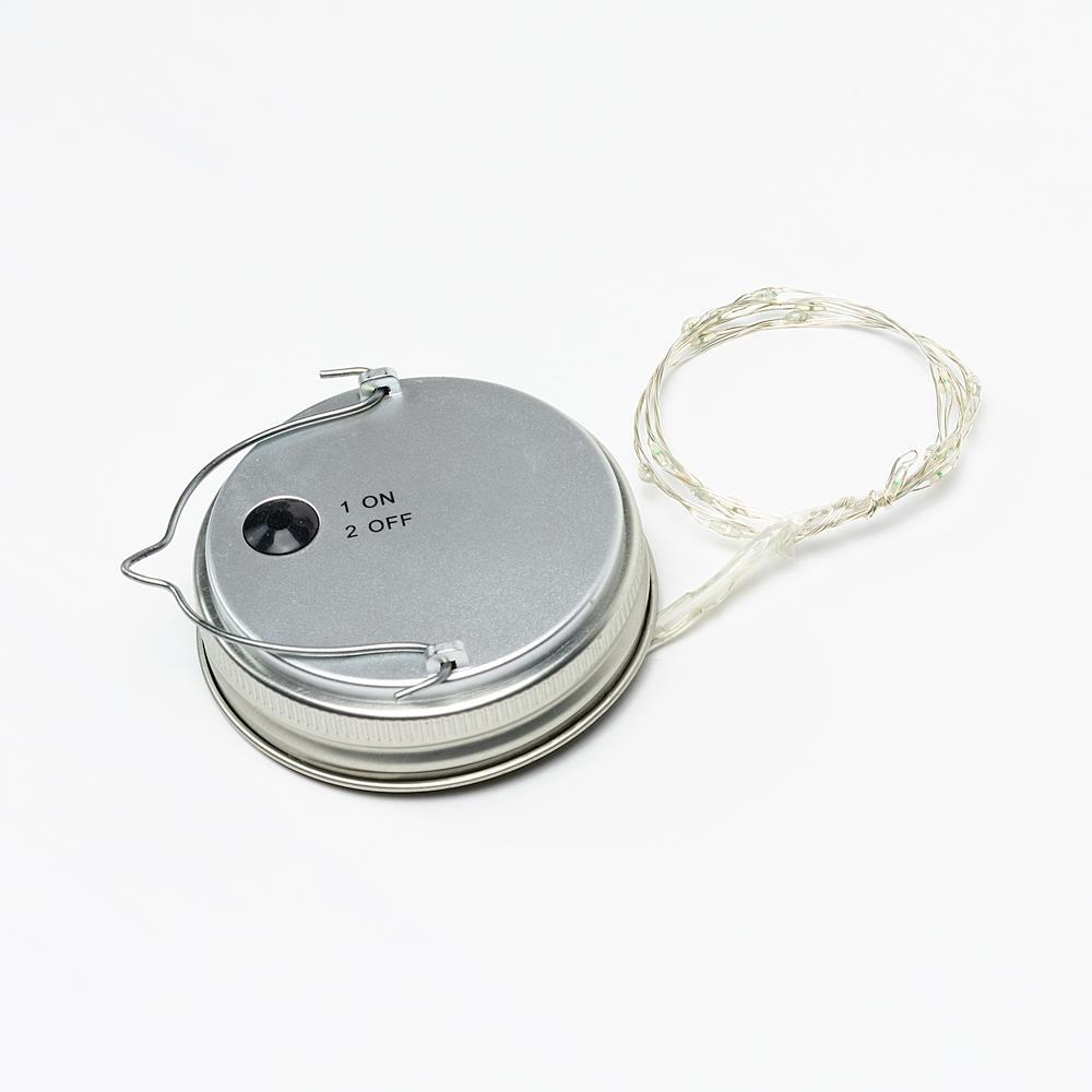 MoonBright&#8482; LED Mason Jar Lights, Battery Powered for Regular Mouth - Orange (Lid Light Only) (50 PACK) - AsianImportStore.com - B2B Wholesale Lighting and Décor