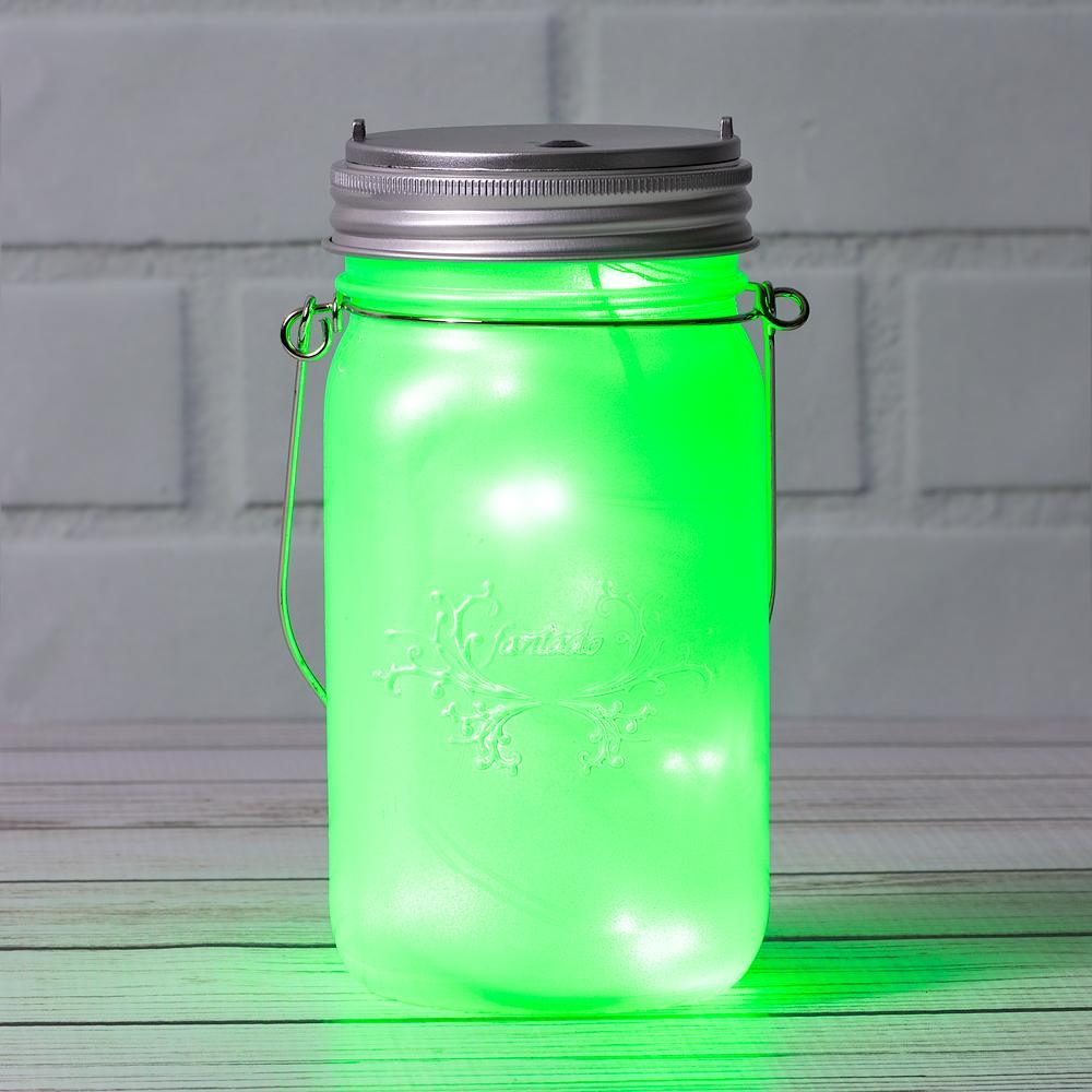 BLOWOUT (50 PACK) MoonBright™ LED Mason Jar Light, Battery Powered for Wide Mouth - Green (Lid Light Only)