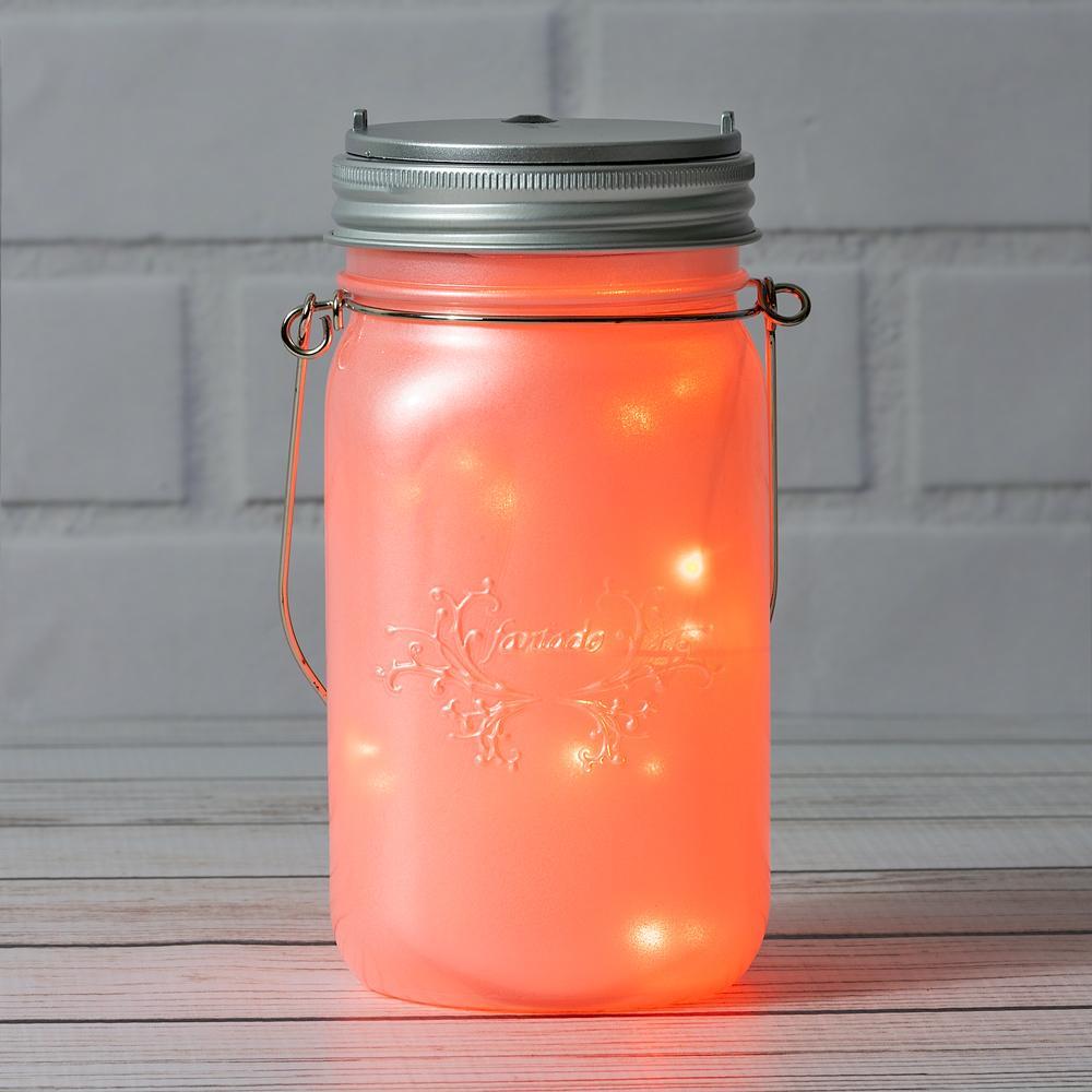 BLOWOUT (50 PACK) MoonBright™ LED Mason Jar Light, Battery Powered for Wide Mouth - Orange (Lid Light Only)