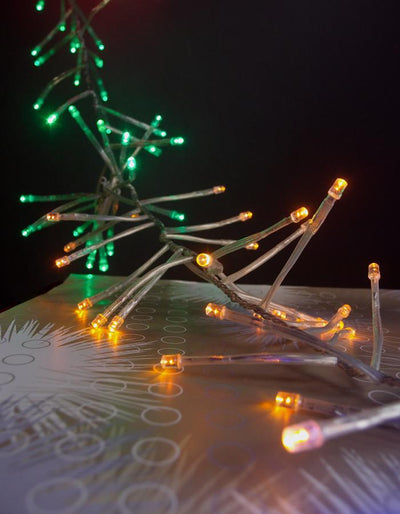 125 Indoor/Dry Outdoor Multicolor RGB LED Mini String Lights, 8.5FT Clear Cord - AsianImportStore.com - B2B Wholesale Lighting and Decor