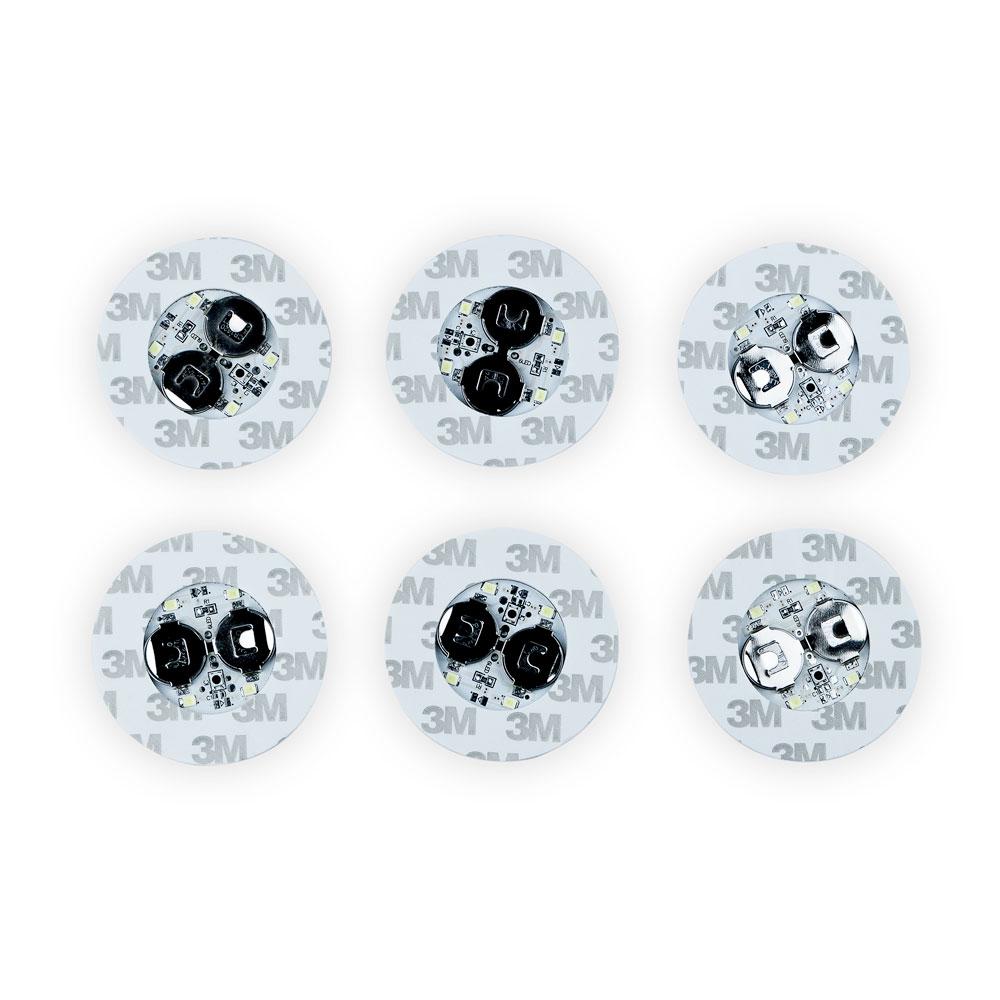 LED Wine Bottle Light Bar Coaster / Sticker Glorifier, Battery Operated (Cool White, 6-PACK) - AsianImportStore.com - B2B Wholesale Lighting and Decor