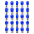 (Discontinued) Replacement Transparent Blue 11-Watt Incandescent S14 Sign Light Bulbs, E26 Medium Base (25 PACK)