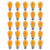 (Discontinued) Replacement Transparent Orange 11-Watt Incandescent S14 Sign Light Bulbs, E26 Medium Base (25 PACK)