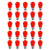 (Discontinued) Replacement Transparent Red 11-Watt Incandescent S14 Sign Light Bulbs, E26 Medium Base (25 PACK)