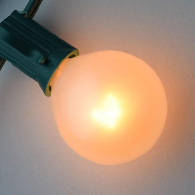 Replacement Transparent Pearl White 7-Watt Incandescent G40 Globe Light Bulbs, E12 Candelabra Base (25 PACK) - AsianImportStore.com - B2B Wholesale Lighting and Decor