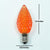 Replacement Orange 3 LED C7 Faceted Christmas Light Bulbs, E12 Base (25 PACK) - AsianImportStore.com - B2B Wholesale Lighting and Decor