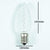 Replacement Cool White 5 LED C9 Faceted Christmas Light Bulbs, E17 Base (25 PACK) - AsianImportStore.com - B2B Wholesale Lighting and Decor