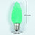Replacement Green 5 LED C9 Faceted Christmas Light Bulbs, E17 Base (25 PACK) - AsianImportStore.com - B2B Wholesale Lighting and Decor