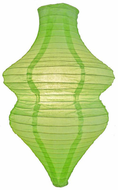 Light Lime Beehive Unique Shaped Paper Lantern, 10-inch x 14-inch - AsianImportStore.com - B2B Wholesale Lighting & Decor since 2002