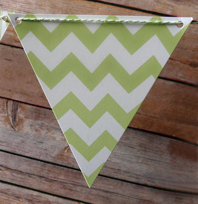Light Lime Mix Pattern Triangle Flag Pennant Banner (11FT) - AsianImportStore.com - B2B Wholesale Lighting and Decor
