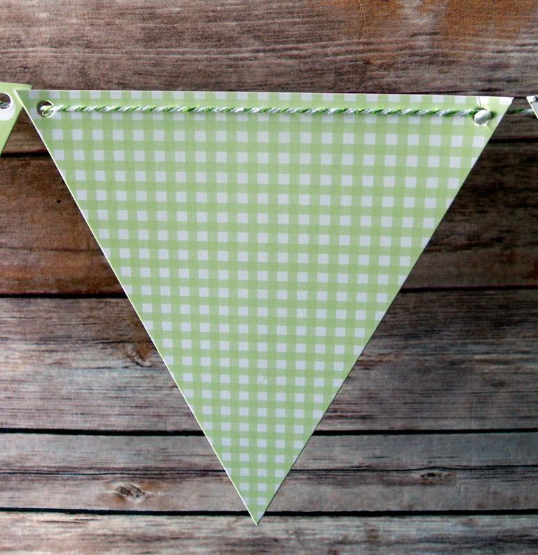 Light Lime Mix Pattern Triangle Flag Pennant Banner (11FT) - AsianImportStore.com - B2B Wholesale Lighting and Decor