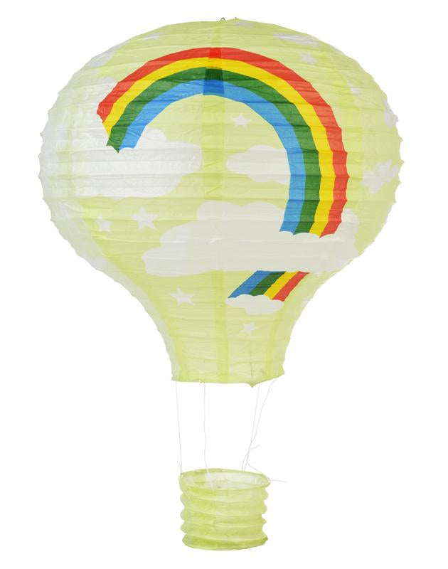 Light Lime Rainbow Hot Air Balloon Paper Lantern - AsianImportStore.com - B2B Wholesale Lighting and Decor