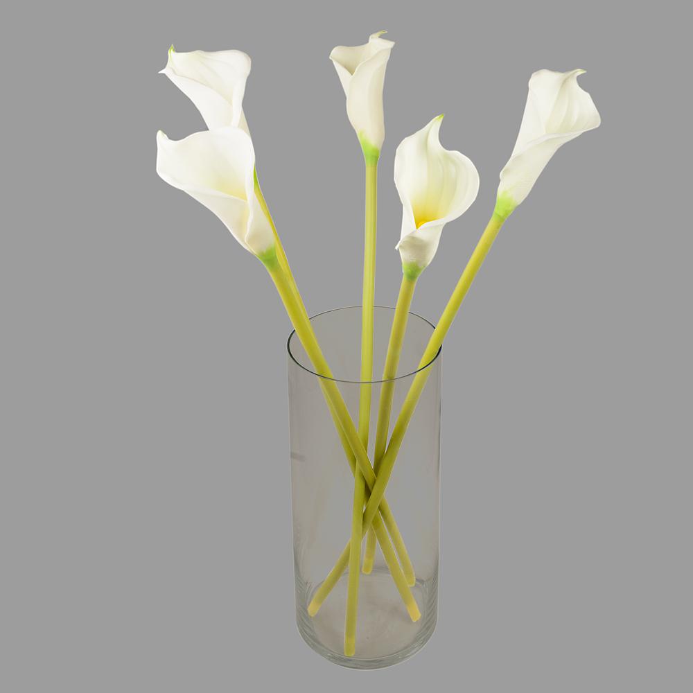Cream White Calla Lily 25.5" Stem, Realistic Flower Wedding Foam Floral for Crafting (1 Stem) - AsianImportStore.com - B2B Wholesale Lighting and Decor