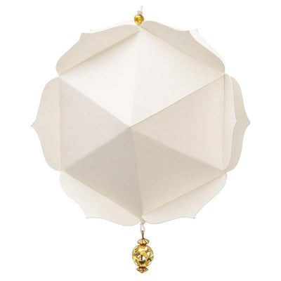 4" White Luca Design Hexagon Origami Ornament Christmas Decoration (20 PACK) - AsianImportStore.com - B2B Wholesale Lighting and Décor
