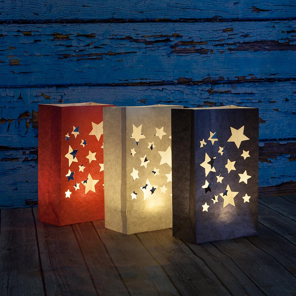 Fantado MoonBright™ BULK PACK (10) 6-LED Luminary / Luminaria Bag Lights, Warm White (Battery Powered) - AsianImportStore.com - B2B Wholesale Lighting and Decor