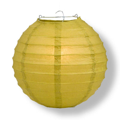 6" Pear Round Paper Lantern, Even Ribbing, Chinese Hanging Wedding & Party Decoration - AsianImportStore.com - B2B Wholesale Lighting and Decor