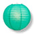 12" Teal Green Round Paper Lantern, Even Ribbing, Chinese Hanging Wedding & Party Decoration - AsianImportStore.com - B2B Wholesale Lighting and Decor
