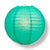 16" Teal Green Round Paper Lantern, Even Ribbing, Chinese Hanging Wedding & Party Decoration - AsianImportStore.com - B2B Wholesale Lighting and Decor