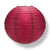16" Velvet Rose Red Round Paper Lantern, Even Ribbing, Hanging Decoration - AsianImportStore.com - B2B Wholesale Lighting and Decor