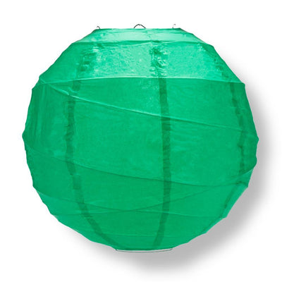10" Arcadia Teal Round Paper Lantern, Crisscross Ribbing, Chinese Hanging Wedding & Party Decoration - AsianImportStore.com - B2B Wholesale Lighting and Decor