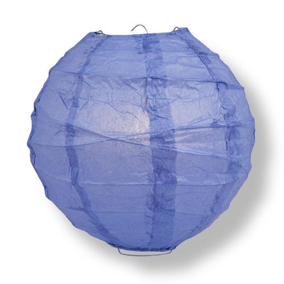 8" Astra Blue / Very Periwinkle Round Paper Lantern, Crisscross Ribbing, Chinese Hanging Wedding & Party Decoration - AsianImportStore.com - B2B Wholesale Lighting and Decor