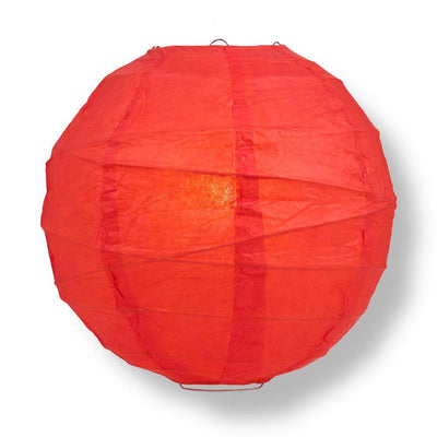 20" Crisscross Ribbing Paper Lanterns - Door-2-Door - Various Colors Available (Master Case, 60-Day Processing)