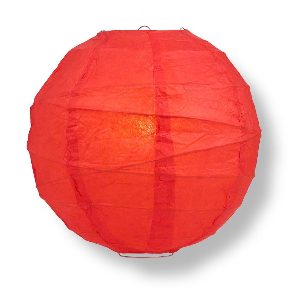 16" Crisscross Ribbing Paper Lanterns - Door-2-Door - Various Colors Available (Master Case, 60-Day Processing)