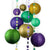 12-pc Mardi Gras Glitter Colorful Carnaval Paper Lantern Combo Party Pack - AsianImportStore.com - B2B Wholesale Lighting and Decor
