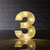 Marquee Light Number '3' LED Metal Sign (8 Inch, Battery Operated) - AsianImportStore.com - B2B Wholesale Lighting and Decor