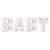 White Marquee Light Word 'Baby' LED Metal Sign (8 Inch, Battery Operated w/ Timer) - AsianImportStore.com - B2B Wholesale Lighting and Decor